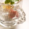 Transparent glass cup, high borosilicate heat-resistant and anti-scald water cup, 350ml, simple home style Application Scenario